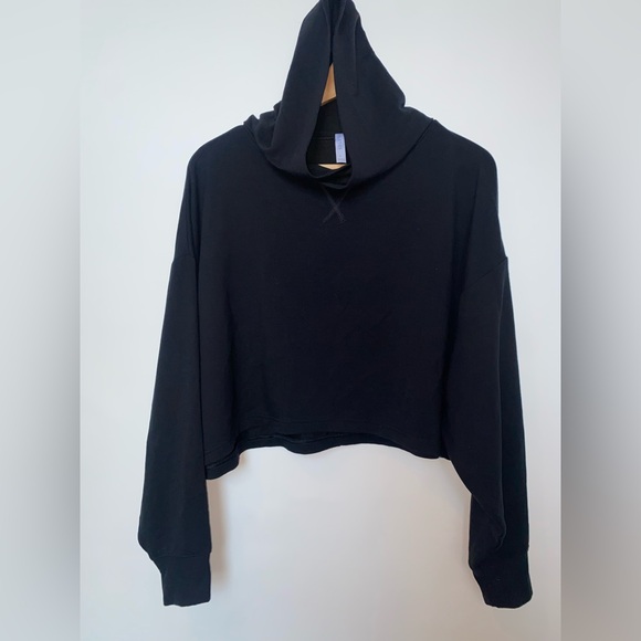 Fabletics Eco-Conscious Crop Terry Pullover Hoodie Small - Picture 3 of 7